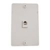 Wall Plate; Kitchen Mount; Single Rj11; 6 Position; 4 Conductor; Standard Finish - White (NTP-4402)