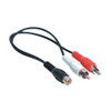 Y Cable 2 RCA Male Plugs to 1 RCA Female Jack (VCA-7020)