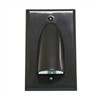 Wall Plate; Polished Single-Gang for Bulk Cable - Black (VHT-8103)