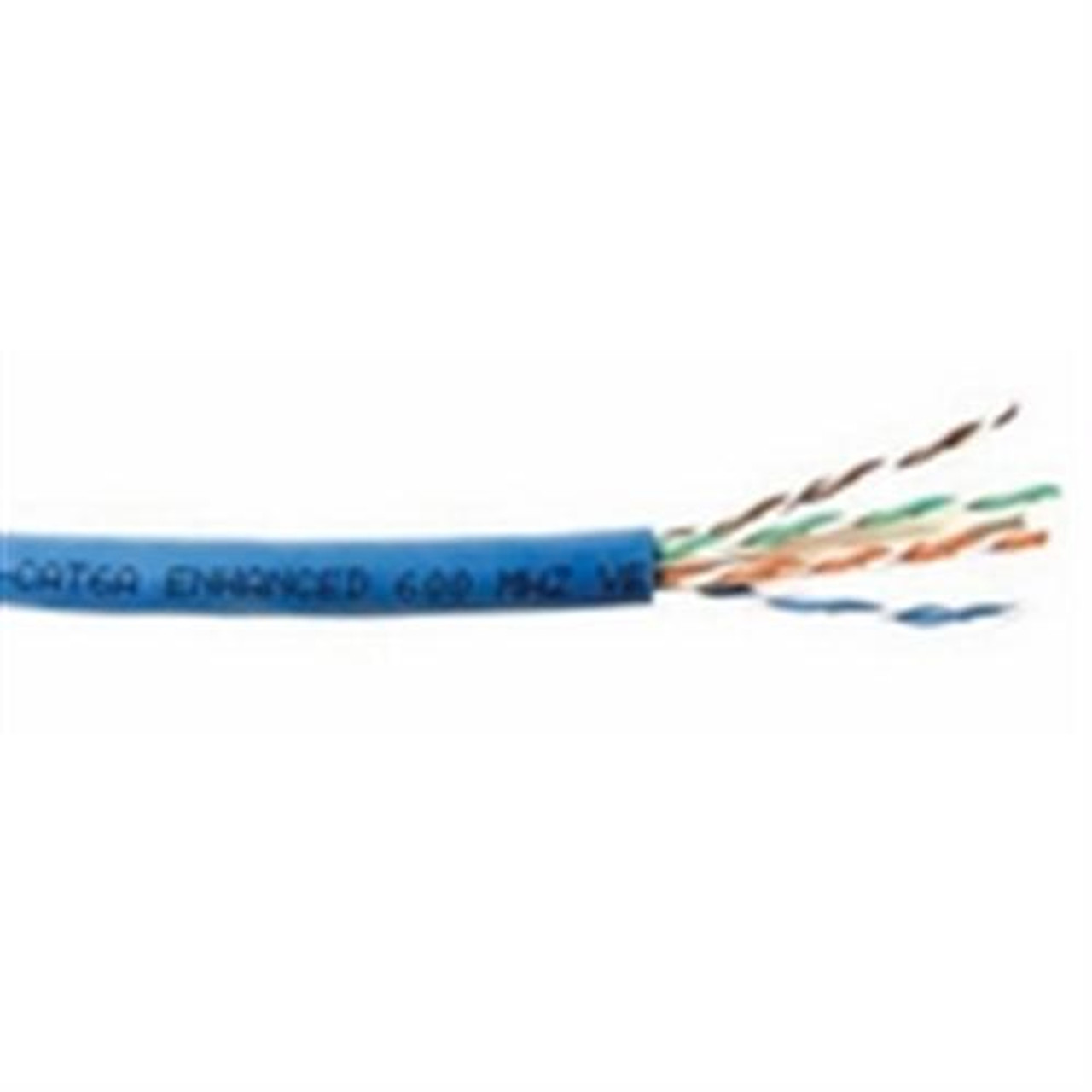 CAT6 Augmented 600 MHz UTP 23 AWG PVC Cable; WOODEN Reel - Blue (CAT6A) -  G&N Electronic