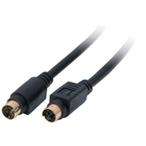 SVHS Cable; Mini-DIN4 Male to Male; Gold-Plated; 12 Feet (VCA-5212)