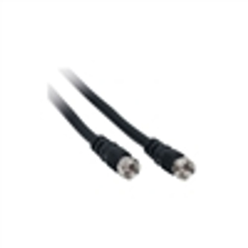 Female Coaxial Cable;  F(M-M); RG59; BLACK; 12FT (VFC-1212)