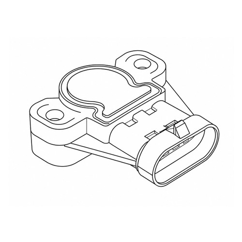 TH69S Drawing of TH69S Standard Motor Products Throttle Position Sensor, Black