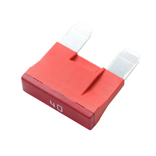 ANX80-UL-40A OptiFuse Maxi Blade High Voltage Fuse 80VDC 40A, red fuse with metal prongs