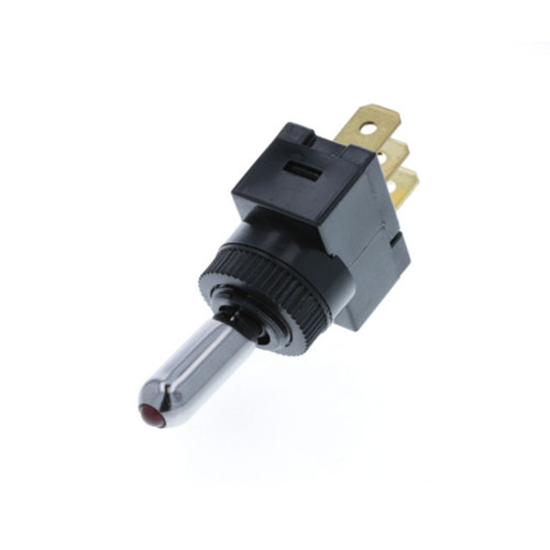 TE3-1A-DC-1-RL Switch Components -  Wedge Toggle - 3P SPST OFF-ON, Red LED