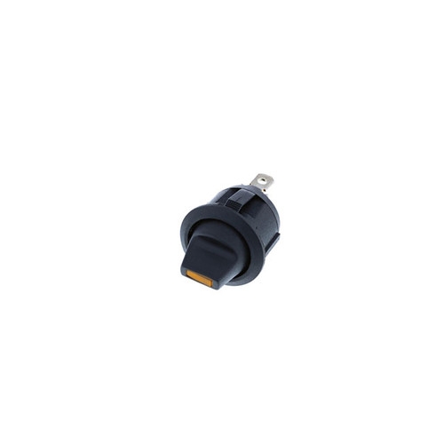 RA5-1A-DC-2-AL Switch Components -  Round Rocker - 4P SPST OFF-ON, Amber LED