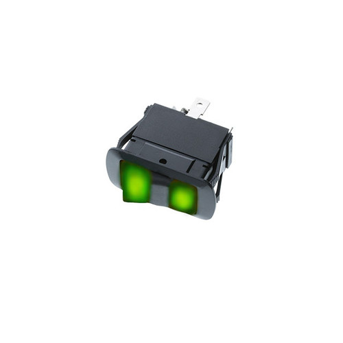 SRB3-1D-DC-1-GGL Switch Components – Sealed Rocker IP56 4P OFF-ON Green Bulbs