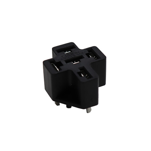 BR05-PCB Custom Connectors Black 5-Pin Mini ISO Automotive Relay Socket, PCH TH