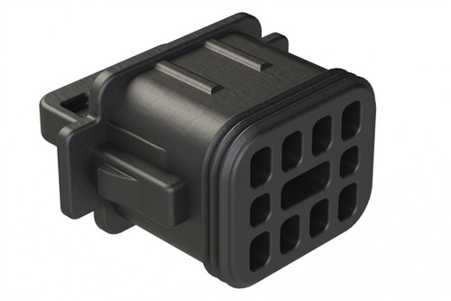 AT8P-RSC-BLK Amphenol Sine 8 position AT Series protective seal cap black front view