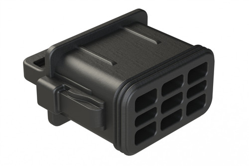 AT18P-RSC-BLK Amphenol Sine AT Series seal cap 12 15 18 position black front view