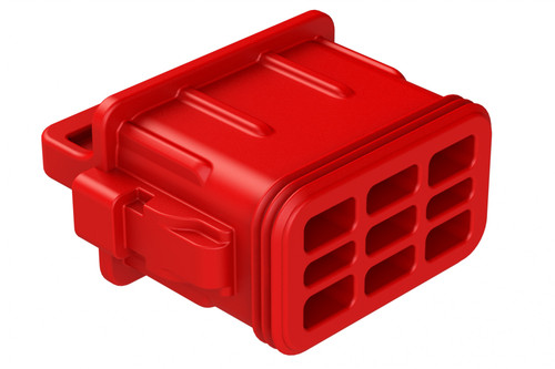 AT18P-RSC-RED Amphenol Sine AT Series seal cap 12 15 18 position red front view