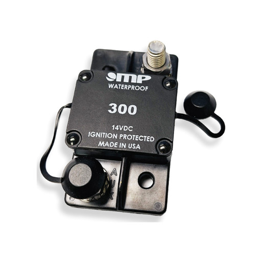 171-S2-300-2 Mechanical Products, Series 17 Circuit Breaker, Black, Type 1, Surface Mount, 3/8" stud, 300A
