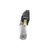 Front view of Bosch 0390203309 12V DC transmission motor showing output shaft and electrical connector
