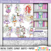 Serenity Fairy Blossom - Digital Crafts, digital Stamp card making printable downloads.