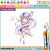 Serenity Fairy Joyful - Digital Crafts, digital Stamp card making printable downloads.
