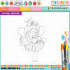 Serenity Fairy Princess - Digital Crafts, digital Stamp card making printable downloads.