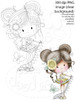 Love You Banner - Winnie Sugar Sprinkles Spring - Cute Printable Digital Stamp Card making Craft Download