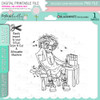 Pfff! You crafty old Bag! - Funny Old Bag Digital Stamp Download