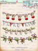 70+ Printable Embellishments - Winnie White Christmas...Craft printable download digital stamps/digi scrap