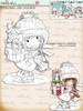 Christmas Shopping - Digital Stamp download. Winnie White Christmas printables.Craft printable download digital stamps/digi scrap