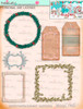 Winnie White Christmas printable frames and tags