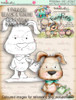 Scruff Gardening - Fuzzypuffs digi stamp printable download