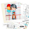 Party Little Dude - digi stamp printable download