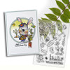 24 Carrot Friend cute Bunny Rabbit Clear Stamp set for crafts, card making, scrapbooking