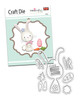PD7021 Bunny Rabbit Cottontail die set - card making craft cutter Die set