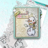 Smiley Snowman Christmas stamp collection - 5 Clear Polymer stamp set