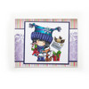 Birthday Gifts- "precoloured" Winnie winter celebration digital papercrafting download
