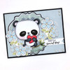 Too Cute Panda "precoloured" digital papercrafting download