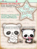 Too Cute Panda digital papercrafting download