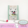 Too Cute Panda digital papercrafting download