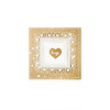 Squarey Swirly Hearts die cutter for card making, craft, scrapbooking