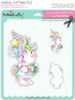 Camera Shy 2 - Sparkle Unicorn COLOUR digi stamp download with Cutting File