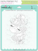 Sparkle Unicorn Set B digital Stamps black/white - digital download bundle