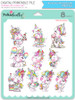 Sparkle Unicorn Set A digital Stamps COLOUR - digital download bundle