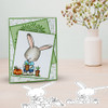 Gil Rabbit Gardening - Precoloured digi stamp/with SVG/DXF Cutting File