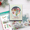 Heartfelt & Joy Christmas Text clear Stamp set - 8 stamps