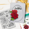 Merry Christmas Poinsettia Holiday stamp set