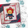 Bella Bear Shopping for Winter Socks - Christmas Holiday Too Cute digital stamp download including SVG file