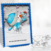 New Friends Snowman Too Cute digital stamp download including SVG file