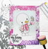 Hello Frosty Snowman PRECOLOURED Too Cute digital stamp download including SVG file