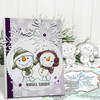 Happy Snowmen Couple Too Cute digital stamp download including SVG file