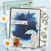 Spring Showers clear craft stamps 4 x 6"