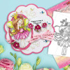 SERENITY Fairy Princess - CLEAR POLYMER STAMP (PD7852)