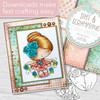 Dancing Queen - Honeypie (precolored deep skintones)- printable downloads with free SVG /DXF files