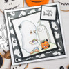 Boo Halloween Ghost (precolored light skintones)- printable digital stamp download with free SVG /DXF files