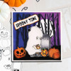 Boo Halloween Ghost - printable digital stamp download with free SVG /DXF files